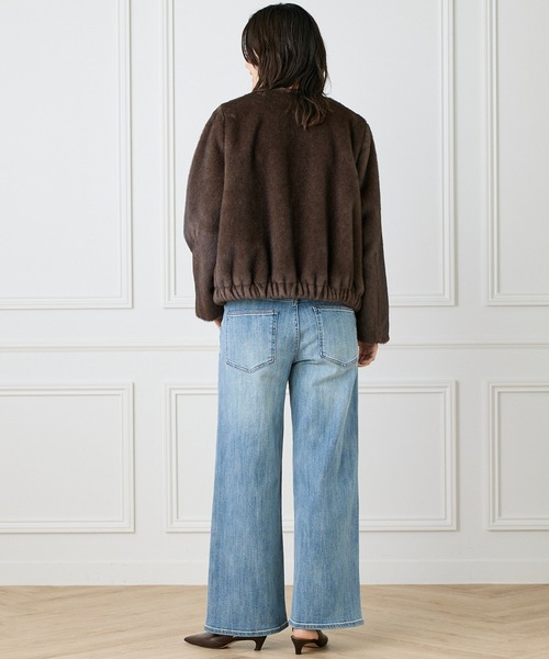 INED（イネド）の「エコファーブルゾン（ブルゾン・レディース・サンドグレー/ブラウン・9号）」の17枚目の写真