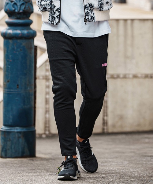 felkod(フィルコッド)の「mp14090-Cable Knit Jersey Pants ニットジャージパンツ(F25F080)(その他パンツ・メンズ・ブラック/トップグレー・S/M/L)」の2枚目の写真