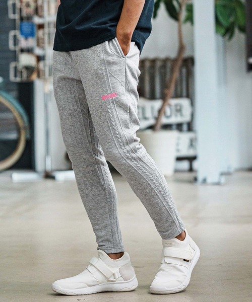 felkod(フィルコッド)の「mp14090-Cable Knit Jersey Pants ニットジャージパンツ(F25F080)(その他パンツ・メンズ・ブラック/トップグレー・S/M/L)」の1枚目の写真
