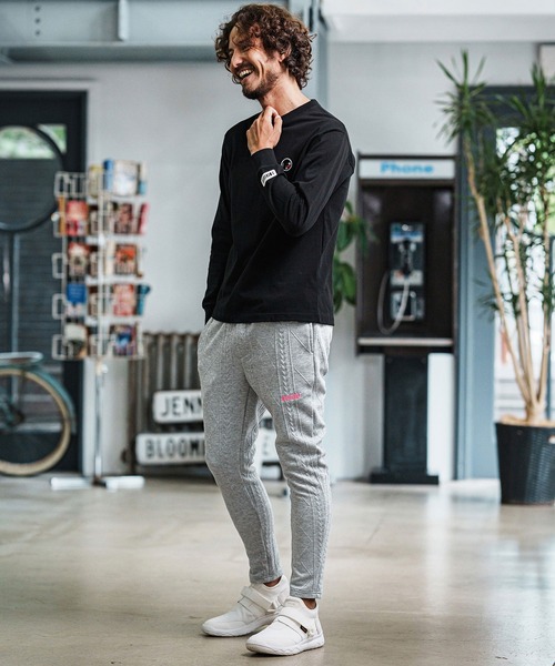 felkod(フィルコッド)の「mp14090-Cable Knit Jersey Pants ニットジャージパンツ(F25F080)(その他パンツ・メンズ・ブラック/トップグレー・S/M/L)」の5枚目の写真