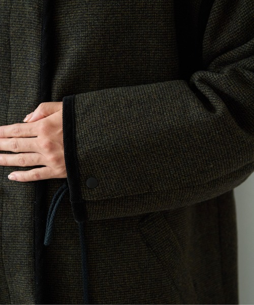 yuni(ユニ )の「△British wool micro check haoriコート(その他アウター・レディース・カーキ/ブラック・FREE)」の22枚目の写真