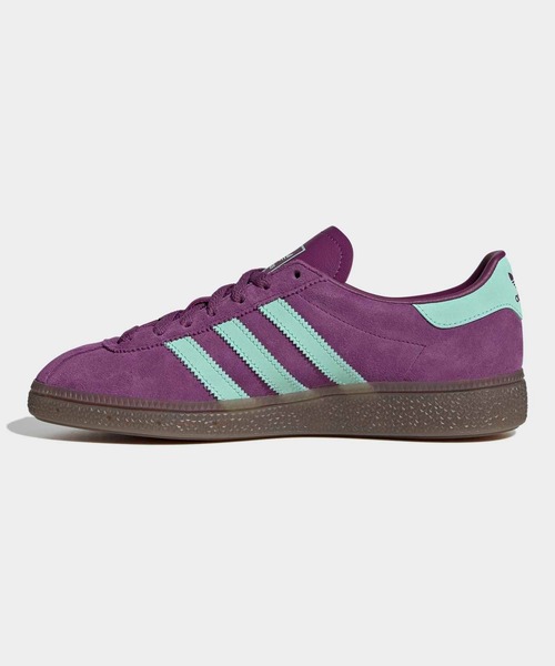 adidas（アディダス）の「ミュンヘン / Muenchen Shoes / アディダスオリジナルス adidas Originals（スニーカー・レディース・ブラック/バイオレット/ピンク/ブラウン・26.5cm/26.0cm/25.5cm/25.0cm/24.5cm/28.5cm/28.0cm/27.5cm/22.5cm/24.0cm/23.5cm/23.0cm/27.0cm/22.0cm/29.0cm）」の21枚目の写真