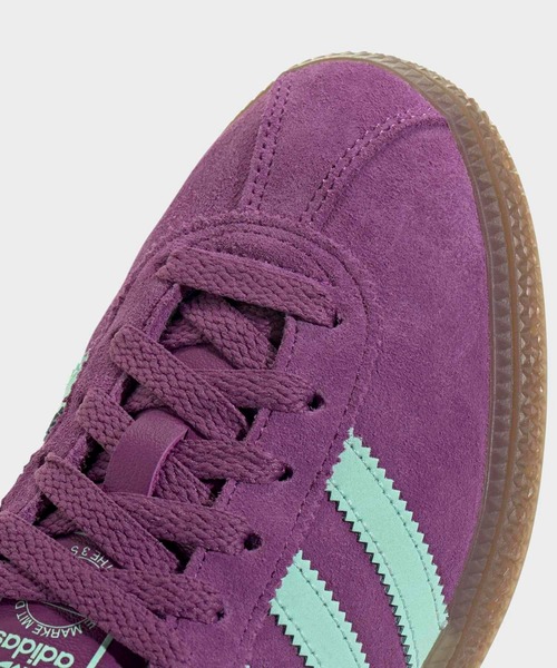 adidas（アディダス）の「ミュンヘン / Muenchen Shoes / アディダスオリジナルス adidas Originals（スニーカー・レディース・ブラック/バイオレット/ピンク/ブラウン・26.5cm/26.0cm/25.5cm/25.0cm/24.5cm/28.5cm/28.0cm/27.5cm/22.5cm/24.0cm/23.5cm/23.0cm/27.0cm/22.0cm/29.0cm）」の11枚目の写真