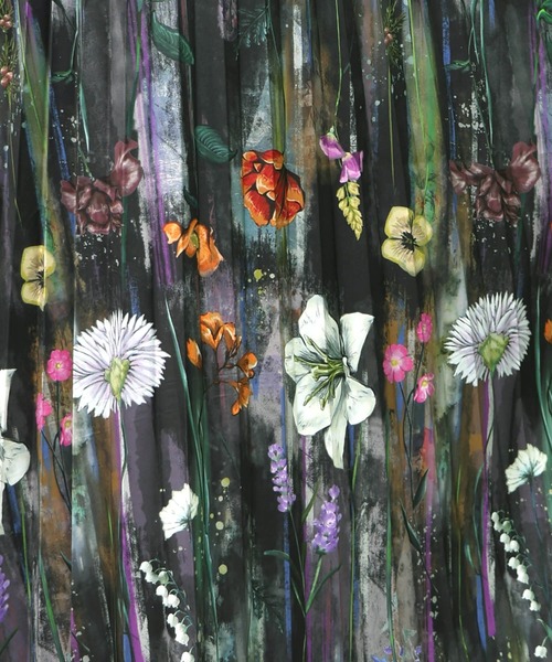 iS ScoLar（イズスカラー）の「553213：パリ・アート柄 リバーシブルプリーツスカート（スカート・レディース・ネイビー/ブラウン/ブラック・M）」の19枚目の写真