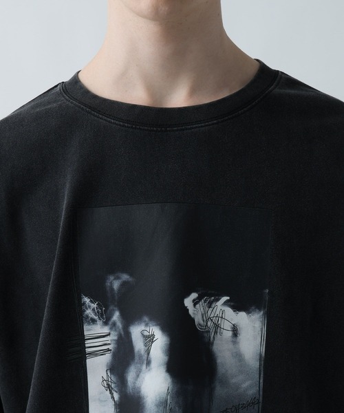 HARE（ハレ）の「ドローイングフォトカット(HARE)（Tシャツ/カットソー・メンズ・ブラック/ホワイト/グレー系その他・FREE）」の15枚目の写真