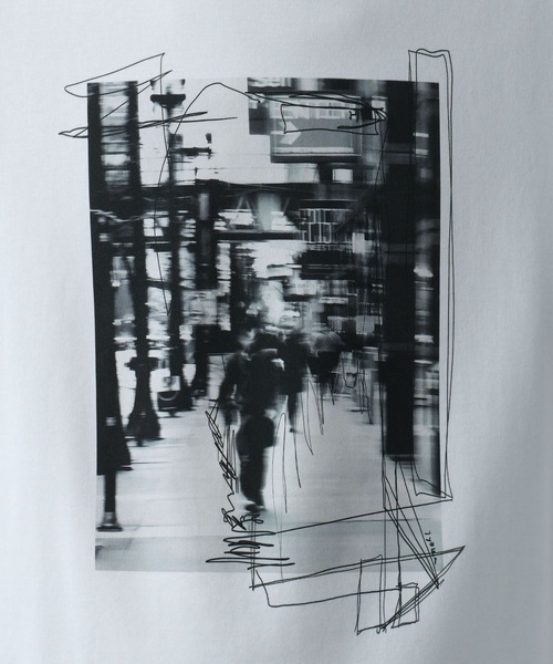 HARE（ハレ）の「ドローイングフォトカット(HARE)（Tシャツ/カットソー・メンズ・ブラック/ホワイト/グレー系その他・FREE）」の19枚目の写真