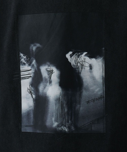 HARE（ハレ）の「ドローイングフォトカット(HARE)（Tシャツ/カットソー・メンズ・ブラック/ホワイト/グレー系その他・FREE）」の21枚目の写真