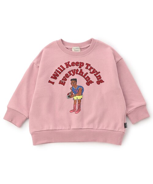 F.O.KIDS（エフオーキッズ）の「【ジュニア対応】カラバリグラフィックトレーナー（スウェット・キッズ・サックスブルー/グレー/オフホワイト/グリーン/ピンク/レインボー/ベージュ/ラベンダー/パープル/イエロー・80/90/100/110/120/130/140/150/160）」の7枚目の写真