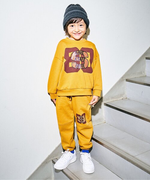 F.O.KIDS（エフオーキッズ）の「【ジュニア対応】カラバリグラフィックトレーナー（スウェット・キッズ・サックスブルー/グレー/オフホワイト/グリーン/ピンク/レインボー/ベージュ/ラベンダー/パープル/イエロー・80/90/100/110/120/130/140/150/160）」の11枚目の写真