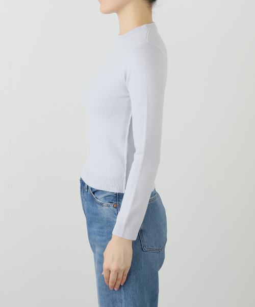 extreme cashmere（エクストリーム　カシミヤ）の「EXTREME CASHMERE X KID：ニット（ニット/セーター・レディース・アイボリー/ピンク・FREE）」の5枚目の写真