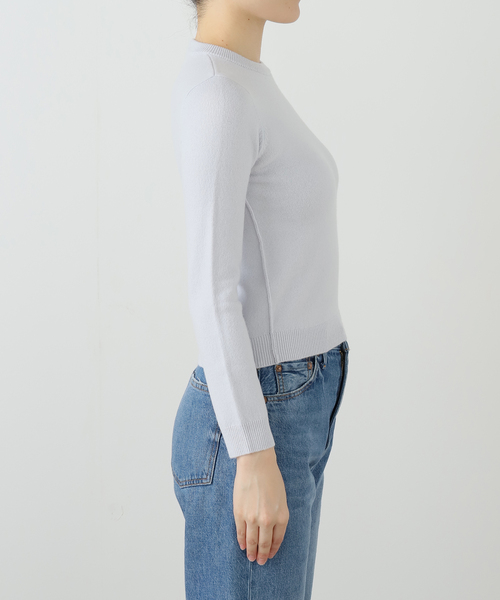 extreme cashmere（エクストリーム　カシミヤ）の「EXTREME CASHMERE X KID：ニット（ニット/セーター・レディース・アイボリー/ピンク・FREE）」の7枚目の写真