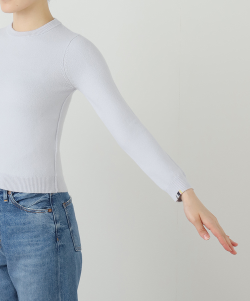 extreme cashmere（エクストリーム　カシミヤ）の「EXTREME CASHMERE X KID：ニット（ニット/セーター・レディース・アイボリー/ピンク・FREE）」の8枚目の写真