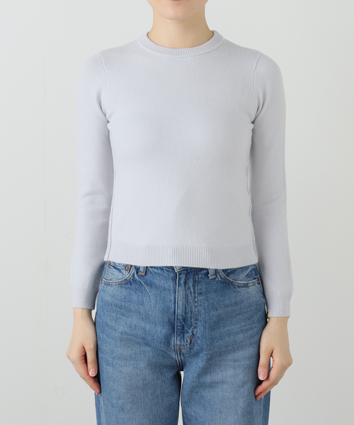 extreme cashmere（エクストリーム　カシミヤ）の「EXTREME CASHMERE X KID：ニット（ニット/セーター・レディース・アイボリー/ピンク・FREE）」の15枚目の写真