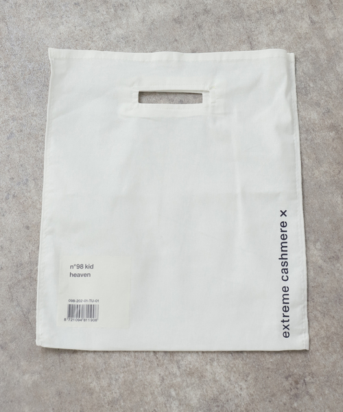 extreme cashmere（エクストリーム　カシミヤ）の「EXTREME CASHMERE X KID：ニット（ニット/セーター・レディース・アイボリー/ピンク・FREE）」の18枚目の写真