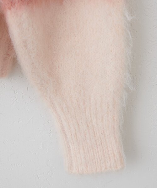 DISCOAT（ディスコート）の「シャギーボーダー衿付きプルオーバー（ニット/セーター・レディース・キャメル/ライトグレー/ベビーピンク・FREE）」の22枚目の写真