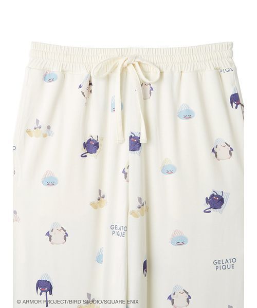 ジェラートピケ　スリーピングモンスターロンT&アソートモンスター総柄ロングパンツ ドラゴンクエスト】【レディース】アソートモンスター総柄ロング
