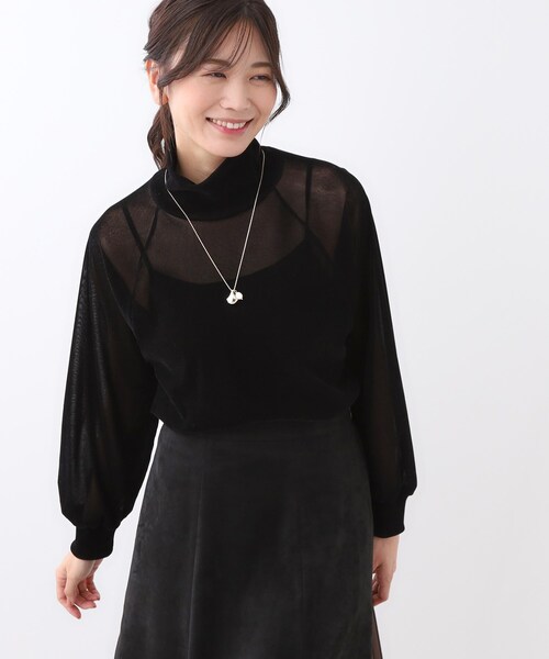 Reflect(リフレクト)の「【レイヤードスタイルのインナーに◎】タートル×ラグランスリーブプルオーバー(Tシャツ/カットソー・レディース・ブラック/アイボリー・13/11/09/07/17/15 )」の15枚目の写真