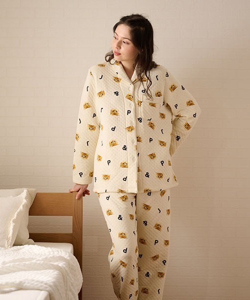 ポール＆ジョー パリス（PAUL&JOE PARIS）/ヌネットがいっぱいキルト　前開きパジャマ ヌネットがいっぱい キルト前開きパジャマ（ルームウェア/パジャマ