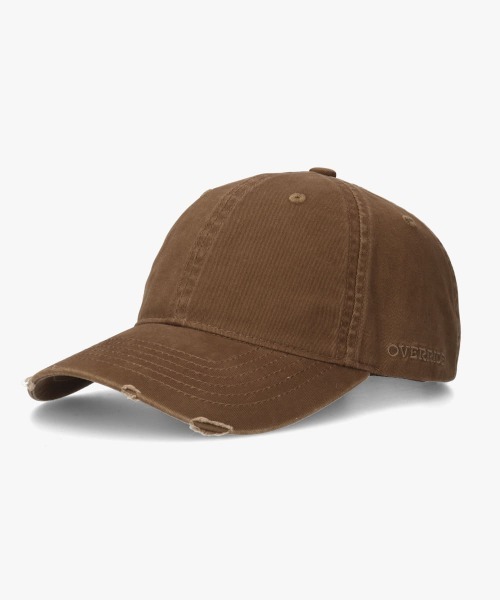OVERRIDE(オーバーライド)の「OVERRIDE PIGMENT DAMAGE DAD CAP SGP / オーバーライド(キャップ・レディース・ブルー/ブラウン/ダークグレー/ピンク・57~59cm)」の2枚目の写真