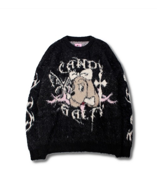 Galfy ふわふわキャンディーニット　シャギーニット 👉NEW ARRIVAL✨ GALFY . “ふわふわダークキャンディーニット” . 💃毛