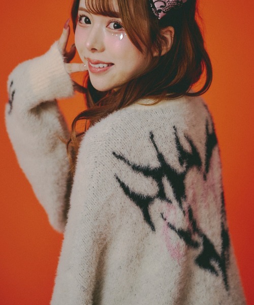 GALFY（ガルフィー）の「【GALFY】ふわふわダークキャンディーニット