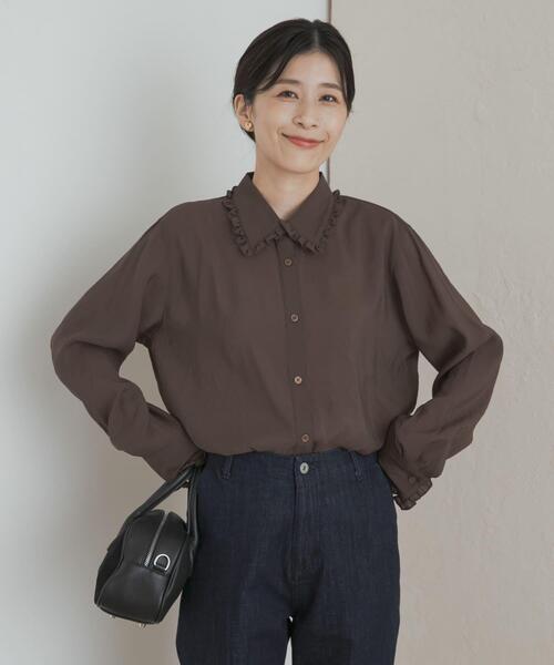 【OUR】フリルカラーブラウス フリルカラーブラウス（シャツ/ブラウス）｜URBAN RESEARCH DOORS