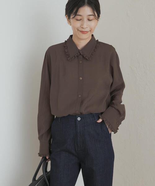 フリルカラーブラウス（シャツ/ブラウス）｜URBAN RESEARCH DOORS