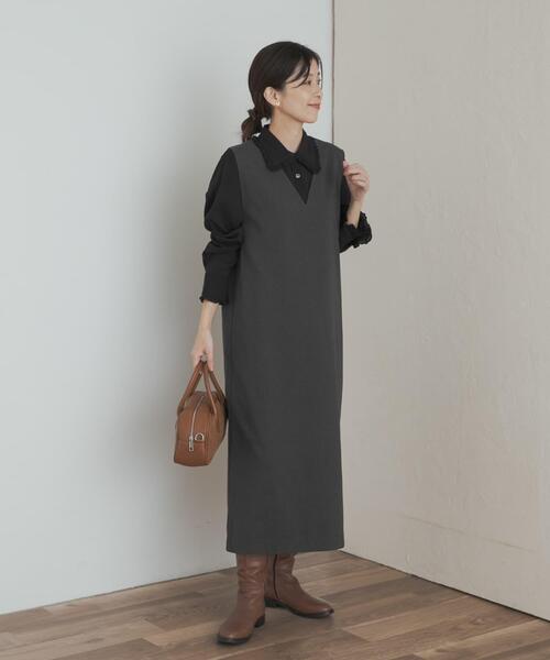 URBAN RESEARCH DOORS（アーバンリサーチドアーズ）の「フリルカラーブラウス（シャツ/ブラウス・レディース・ブラック/オフホワイト/ブラウン・MEDIUM）」の19枚目の写真