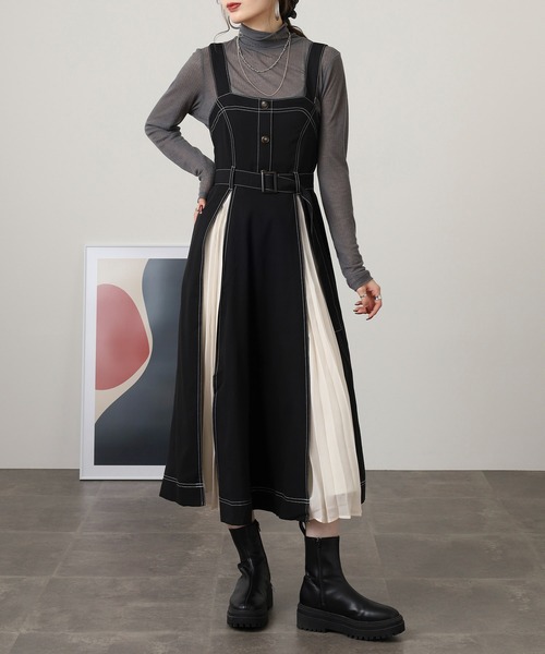 コムコム ポリエステルシフォン ジャンパースカート XS コムコム ポリエステルシフォン ジャンパースカート XS - メルカリ