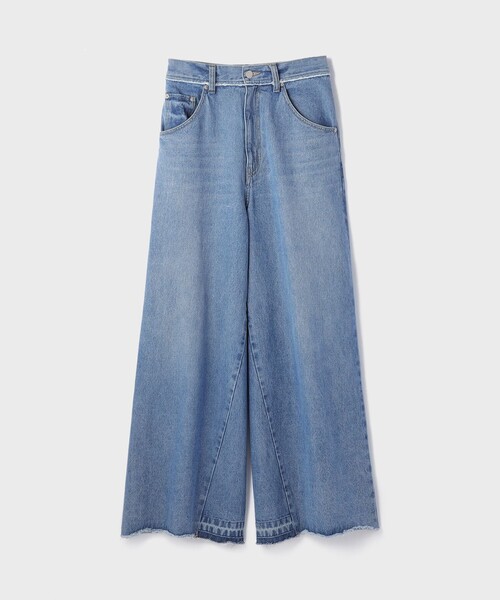 Diagram(ダイアグラム)の「ハイウエストバギ-デニム(デニムパンツ・レディース・ブラック/ブルー・36/38)」の2枚目の写真