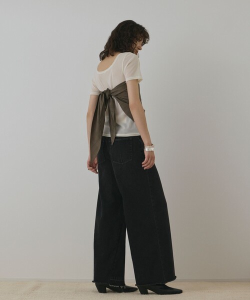 Diagram(ダイアグラム)の「ハイウエストバギ-デニム(デニムパンツ・レディース・ブラック/ブルー・36/38)」の15枚目の写真