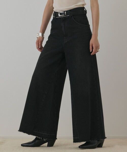 Diagram(ダイアグラム)の「ハイウエストバギ-デニム(デニムパンツ・レディース・ブラック/ブルー・36/38)」の13枚目の写真