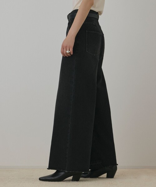 Diagram(ダイアグラム)の「ハイウエストバギ-デニム(デニムパンツ・レディース・ブラック/ブルー・36/38)」の12枚目の写真