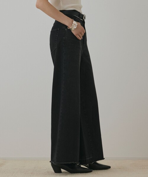 Diagram(ダイアグラム)の「ハイウエストバギ-デニム(デニムパンツ・レディース・ブラック/ブルー・36/38)」の10枚目の写真