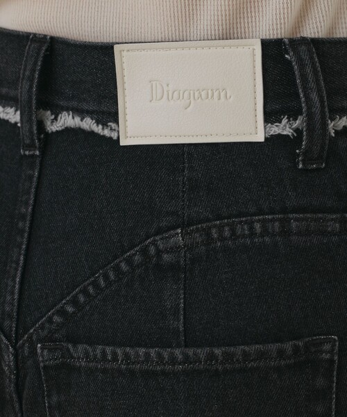 Diagram(ダイアグラム)の「ハイウエストバギ-デニム(デニムパンツ・レディース・ブラック/ブルー・36/38)」の7枚目の写真