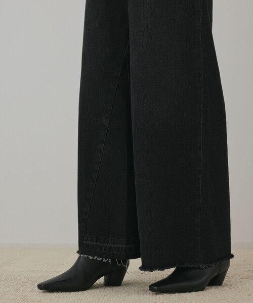 Diagram(ダイアグラム)の「ハイウエストバギ-デニム(デニムパンツ・レディース・ブラック/ブルー・36/38)」の6枚目の写真