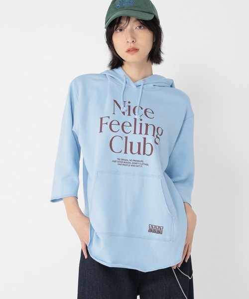 studio CLIP（スタディオクリップ）の「【daily CLIP】プリントカラーフーディー（パーカー・レディース・グレー/グリーン/ライトブルー・FREE）」の3枚目の写真