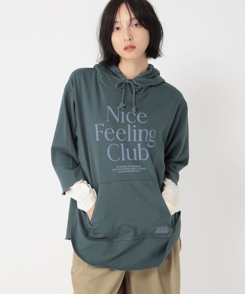 studio CLIP（スタディオクリップ）の「【daily CLIP】プリントカラーフーディー（パーカー・レディース・グレー/グリーン/ライトブルー・FREE）」の8枚目の写真