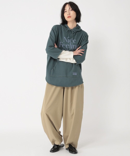 studio CLIP（スタディオクリップ）の「【daily CLIP】プリントカラーフーディー（パーカー・レディース・グレー/グリーン/ライトブルー・FREE）」の10枚目の写真