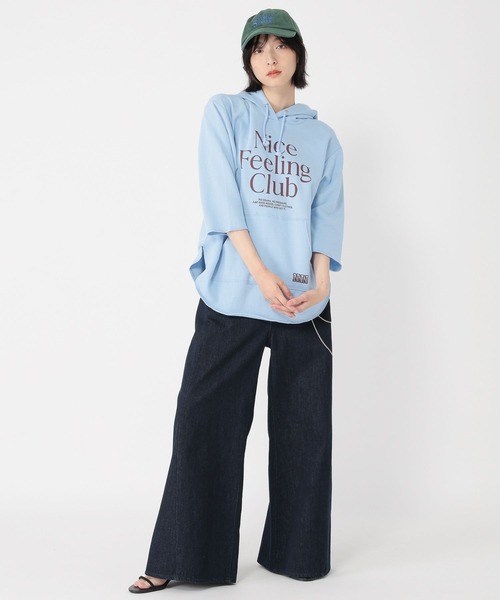 studio CLIP（スタディオクリップ）の「【daily CLIP】プリントカラーフーディー（パーカー・レディース・グレー/グリーン/ライトブルー・FREE）」の13枚目の写真