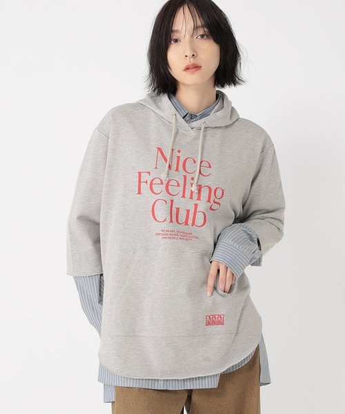 studio CLIP（スタディオクリップ）の「【daily CLIP】プリントカラーフーディー（パーカー・レディース・グレー/グリーン/ライトブルー・FREE）」の5枚目の写真