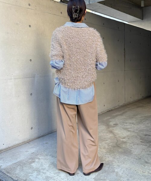 DouDou（ドゥドゥ）の「パーフェクトジャージータックパンツ（その他パンツ・レディース・ブラック/ブルー/ベージュ・36/38）」の16枚目の写真