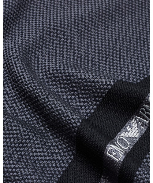 EMPORIO ARMANI（エンポリオアルマーニ）の「【エンポリオ アルマーニ】スカーフ ウール ロゴテープ（マフラー・メンズ・チャコールグレー/ダークネイビー・FREE）」の4枚目の写真