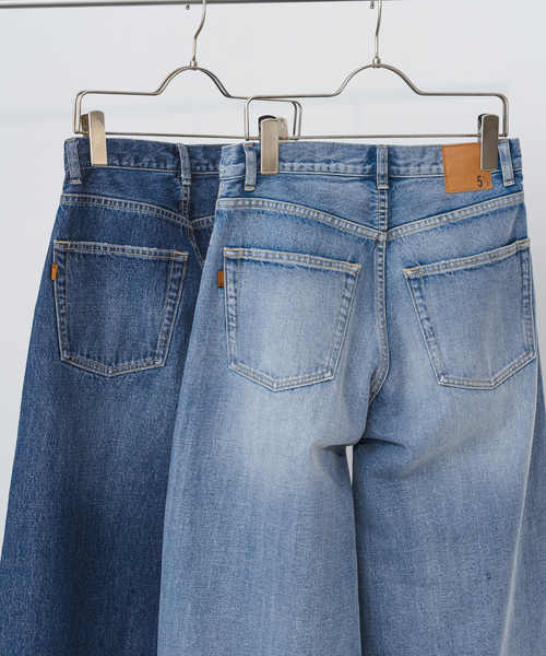 Spick & Span（スピックアンドスパン）の「《追加3》 5 1/2 BAGGY DENIM（デニムパンツ・レディース・ブルー系その他/サックスブルー・26/27/28/29）」の4枚目の写真