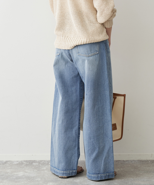Spick & Span（スピックアンドスパン）の「《追加3》 5 1/2 BAGGY DENIM（デニムパンツ・レディース・ブルー系その他/サックスブルー・26/27/28/29）」の17枚目の写真