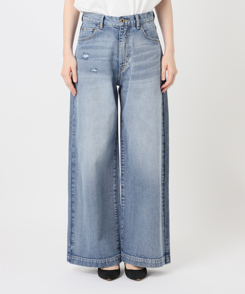 Spick & Span（スピックアンドスパン）の「《追加3》 5 1/2 BAGGY DENIM（デニムパンツ・レディース・ブルー系その他/サックスブルー・26/27/28/29）」の22枚目の写真