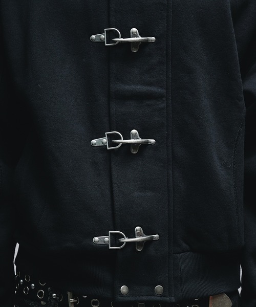 ANDER HUNK（アンダーハンク）の「Fireman Design Zip-up Parker / ファイヤーマンデザインジップアップパーカー（パーカー・メンズ・バーガンディー/ブラック系/ブラック・SMALL/MEDIUM/LARGE）」の7枚目の写真