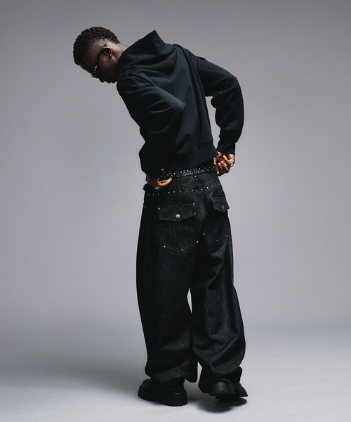 ANDER HUNK（アンダーハンク）の「Fireman Design Zip-up Parker / ファイヤーマンデザインジップアップパーカー（パーカー・メンズ・バーガンディー/ブラック系/ブラック・SMALL/MEDIUM/LARGE）」の10枚目の写真