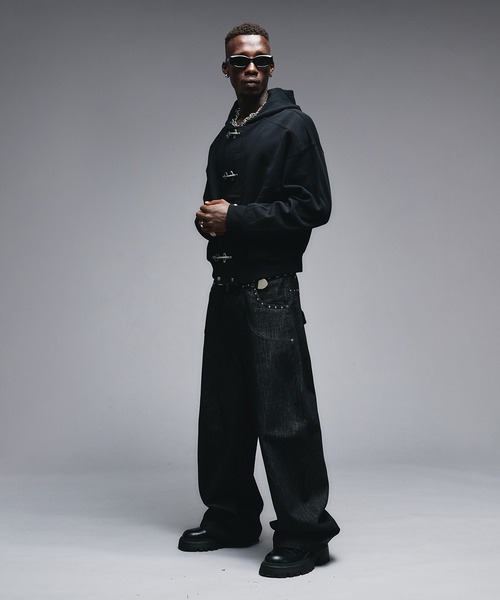 ANDER HUNK（アンダーハンク）の「Fireman Design Zip-up Parker / ファイヤーマンデザインジップアップパーカー（パーカー・メンズ・バーガンディー/ブラック系/ブラック・SMALL/MEDIUM/LARGE）」の9枚目の写真