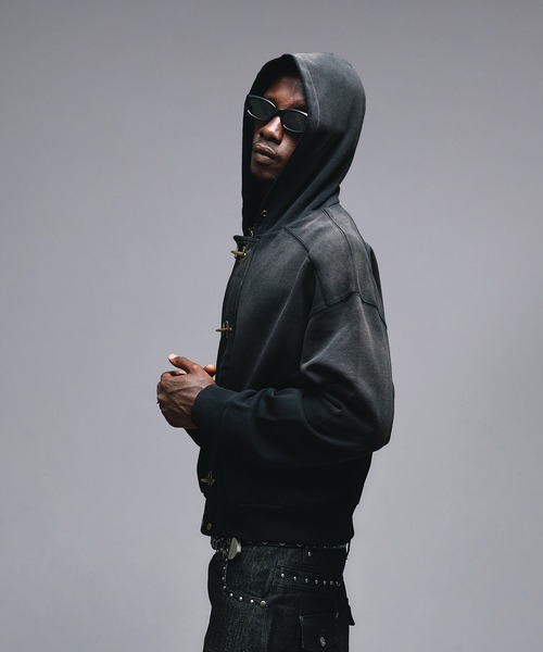 BRIEFING フード付きジップアップパーカーMサイズ ブラック BRIEFING